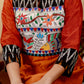 Straight Cut Cotton Silk Kurta with Exclusive Handpainted Madhubani work & Khun Sleeves
