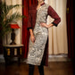 Straight Cut Cotton Ikat Kurta with Exclusive Madhubani Print