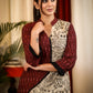 Straight Cut Cotton Ikat Kurta with Exclusive Madhubani Print