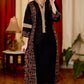 Straight cut Cotton Ajrakh Kurta with Contrast Ajrakh Neck Line