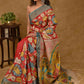 Exclusive Tussar Silk Saree with Kalamkari Painting