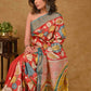 Exclusive Tussar Silk Saree with Kalamkari Painting