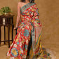 Exclusive Tussar Silk Saree with Kalamkari Painting