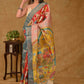 Exclusive Tussar Silk Saree with Kalamkari Painting