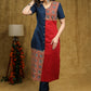 Simple and Elegant Cotton kurta with Ajrakh detaling