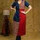 Simple and Elegant Cotton kurta with Ajrakh detaling