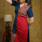 Simple and Elegant Cotton kurta with Ajrakh detaling