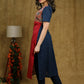 Simple and Elegant Cotton kurta with Ajrakh detaling