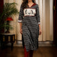 Straight Cut Cotton Ikat Kurta With Beautiful Handpainted Warli Work