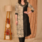 Exclusive Black Cotton Silk and Madhubani Print Combination Kurta with Hand Embroidery on Neckline and Sleeves - Pant Optional