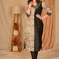 Exclusive Black Cotton Silk and Madhubani Print Combination Kurta with Hand Embroidery on Neckline and Sleeves - Pant Optional