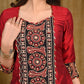 Exclusive Cotton Silk Tunic with Elegant Pearl Handwork on Front And Sleeves