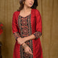 Exclusive Cotton Silk Tunic with Elegant Pearl Handwork on Front And Sleeves