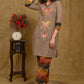Exclusive Cotton Ikt Combination Tunic with Beautiful Butterfly Hand Painting