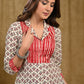 Stylish Collared Straight-Cut Cotton Mix Match Tunic