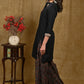 Beautiful Embroidered Black Cotton Tunic