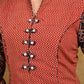 Stylish Zigzag Ajrakh Straight Cut Tunic with Printed Ajrakh Sleeves