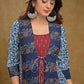 Elegant Indigo And Ajrakh Combination Jacket