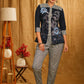 Exclusive Indigo Stripes Hand Painted Top