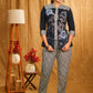 Exclusive Indigo Stripes Hand Painted Top