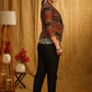 Grey Border Ikat Jacket with Grey Inner