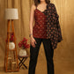 Trendy Black Cotton Ajrakh Shrug