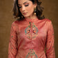 Exclusive Assam Silk Kurta with Beautiful Peacock Embroidery Motifs - Pant Optional