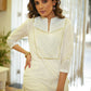 Smart White Cotton Kurta with Pintucks on Yoke Embellished with Golden Lace - Pant Optional