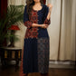 Stright Cut Cotton Handloom Kurta with Classy Blend of Ajrakh Fabric