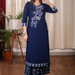 Stunning Pure Cotton Straight Cut Kurta with Exclusive Hand painting and Ikat