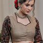 Elegant Biscuit colour cotton Ajrakh Combination Blouse