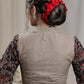 Elegant Biscuit colour cotton Ajrakh Combination Blouse