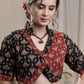 Stylish  Red and Black  Cotton Ajrakh Combination Blouse