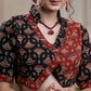 Stylish  Red and Black  Cotton Ajrakh Combination Blouse