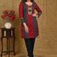 Simple And Elegant Cotton Tunic withhandmade Kutch Mirror Work on Yoke