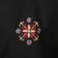 Elegant Black Hand Embroidered Jacket with Plain Black Inner