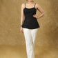 Elegant Black Hand Embroidered Jacket with Plain Black Inner