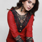 Maroon Cotton Ajrakh Combination Kurta-Pant Optional
