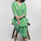 Pista Colour Cotton Kurta with Laces-Pant Optional