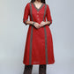 Maroon Cotton Kurta with Ajrakh Combination-Pant Optional