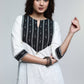 Smart Cotton Ikat Yoke Kurta-Pant Optional