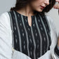 Smart Cotton Ikat Yoke Kurta-Pant Optional
