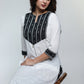 Smart Cotton Ikat Yoke Kurta-Pant Optional