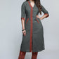 Grey Cotton Ajrakh Kurta-Pant Optional