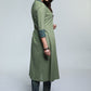 Pista Colour Cotton A-Line Kurta with Ajrakh Combination-Pant Optional