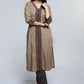 Cement Colour Cotton Ajrakh Combination Kurta-Pant Optional
