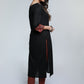 Black Cotton Ajrakh Kurta-Pant Optional