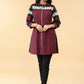 Elegant Pure Cotton Maroon Ikat Combination Tunic - Pant Optional
