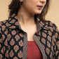 Smart Ajrakh Jacket with Maroon Inner - 2 Piece