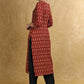 Classy Maroon Ajrakh Combination Kurta